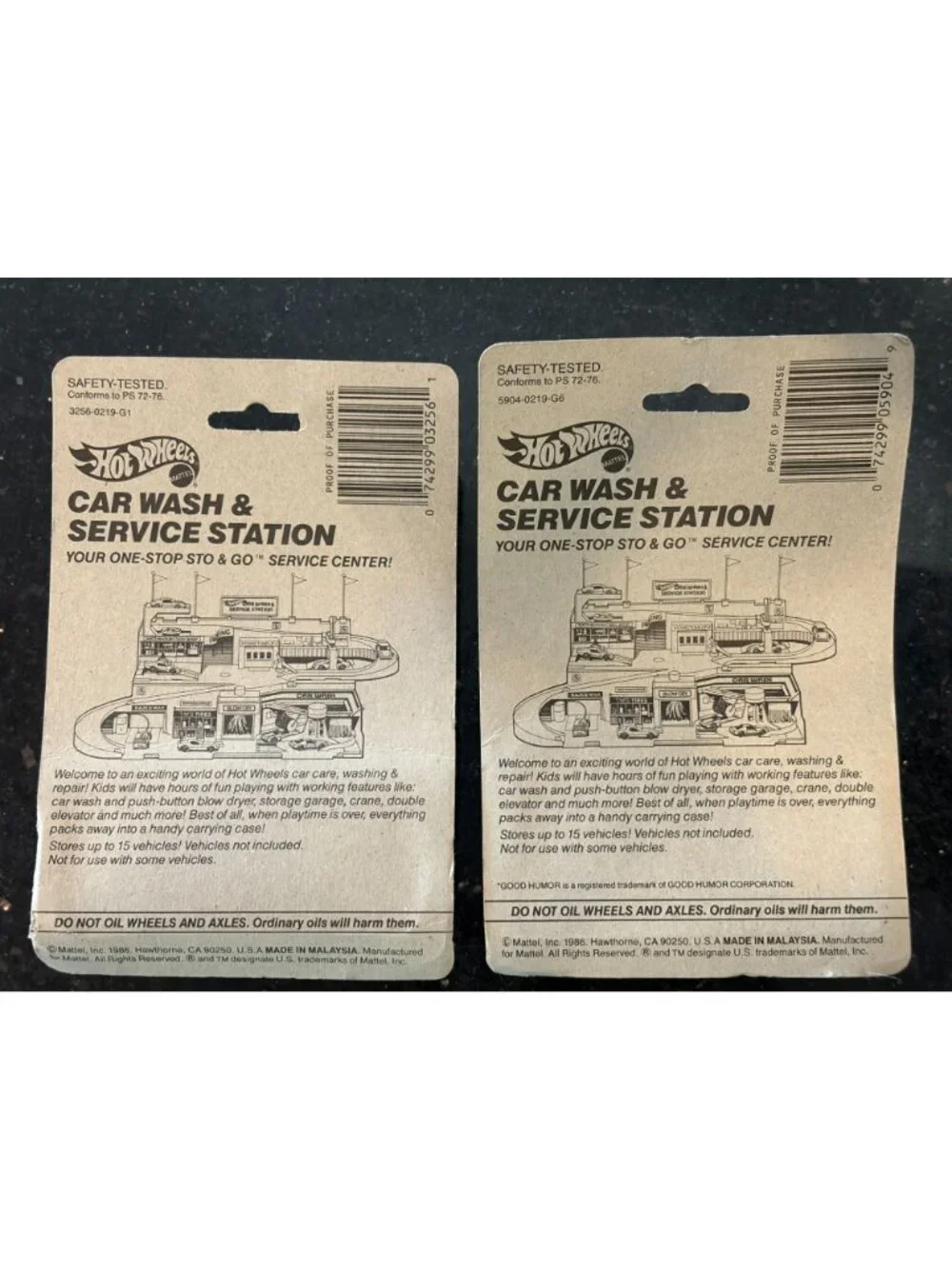 Lot 2 Vintage 1986 Hot Wheels Workhorses Rapid Transit School Bus Ice Cream Truc